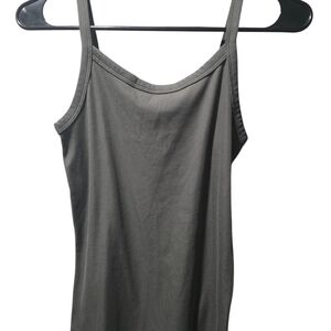 No Boundaries Ribbed Spaghetti-Strap Camisole - Green